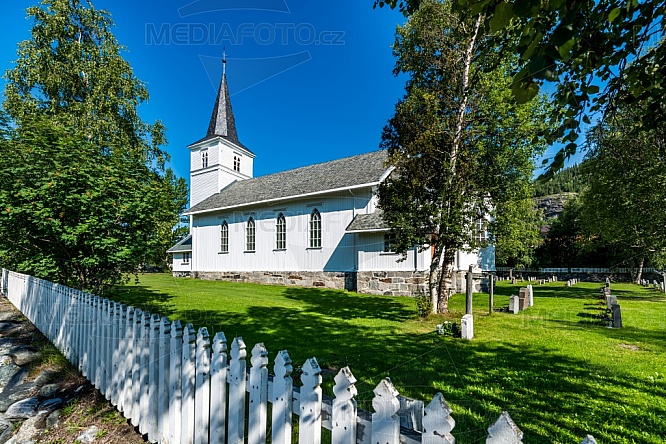 Hemsedal kyrkje, kostel, Norsko