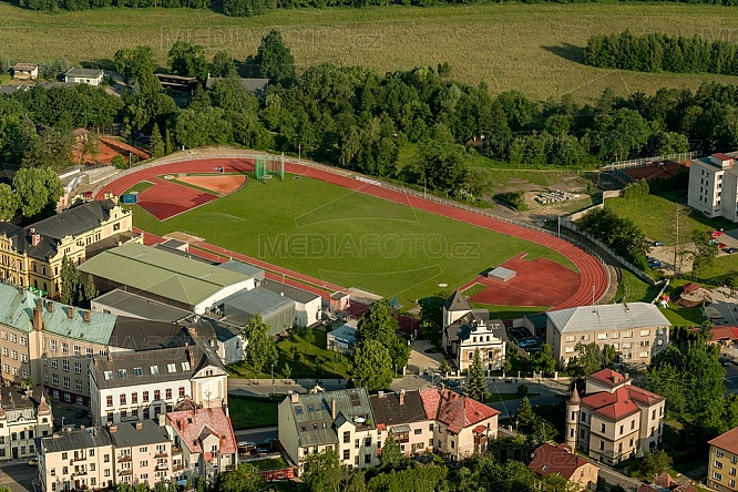 Atletický stadion Turnov, letecky
