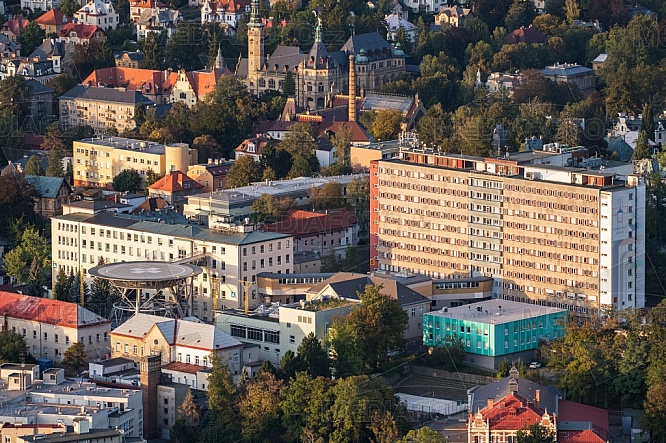 Krajská nemocnice Liberec, letecky