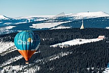 Černá hora, vysílač, Krkonoše, horkovzdušný balón, letecky