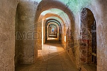Malá pevnost Terezín, chodba, tunel