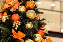 Vánoce, stromek, výzdoba, koule