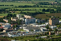 Průmyslová zóna Nudvojovice, Turnov, letecky
