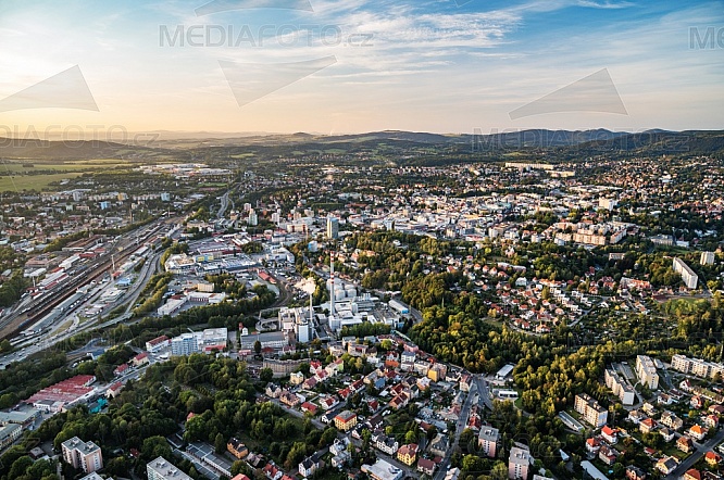Liberec, město, letecky